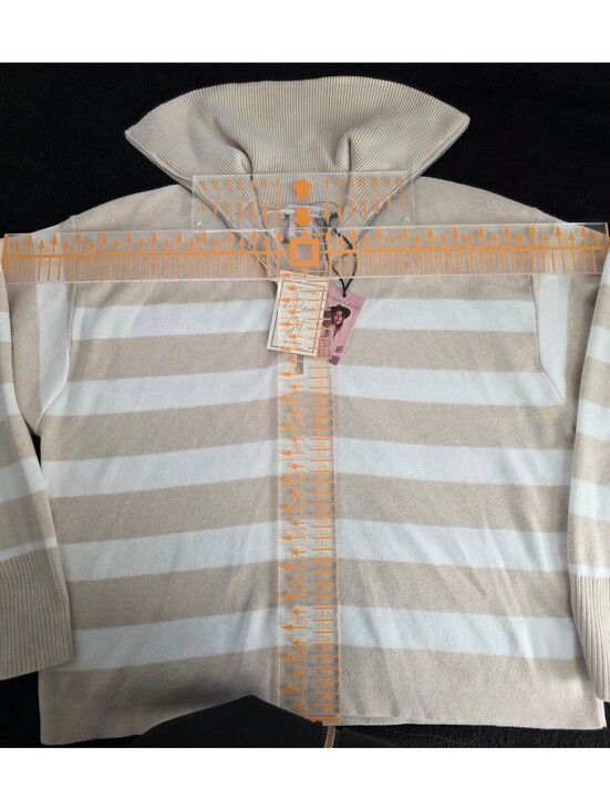 Sweaters - Sincerely Jules striped quarter zip sweater size XS new with tags